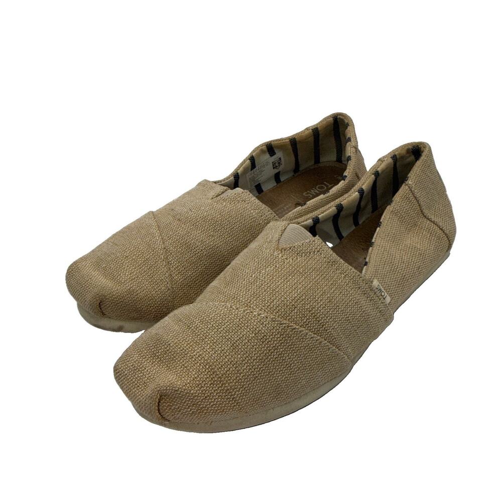 Size 7 - Women’s TOMS Slip On Shoes- Tan